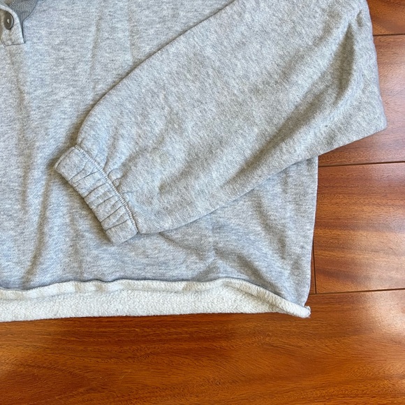 Aerie Cropped Collared Sunday Sweatshirt - Picture 4 of 6